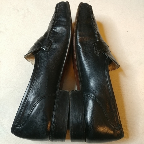 Mario Bruni Men's 9 D Black Leather Tassel Loafe - Picture 5 of 8